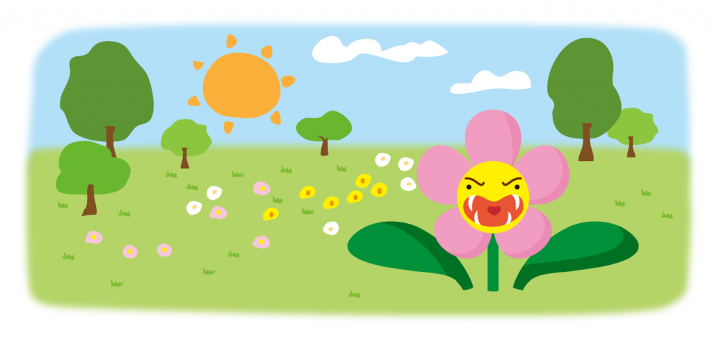 夜が明けると吠える花ってなーんだ？