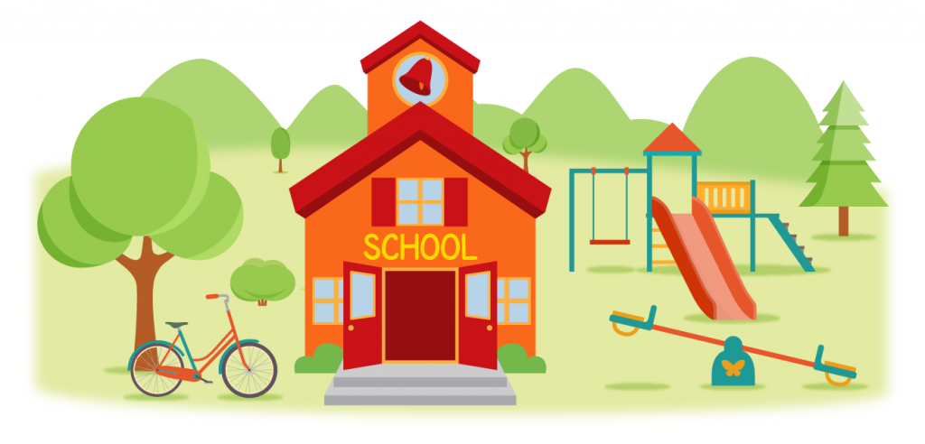 学校にあって、本当は広くて平らなのに、高いところと低いところがあるというのはどーこだ？