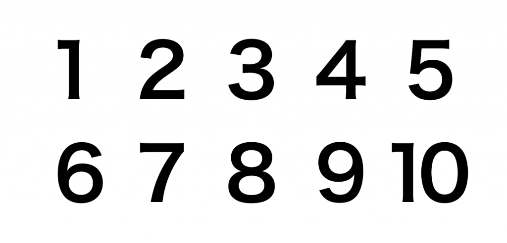 １から10までの数字のうち 英語にもあるものってなー